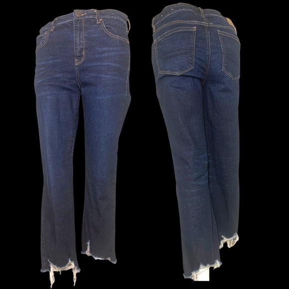 AE Hi-Rise Stretch Crop Flare Jeans - Picture 1 of 3